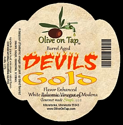 Devils Gold Aged White Balsamic Vinegar from Olive on Tap