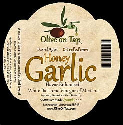 Honey Garlic Aged Balsamic from Olive on Tap