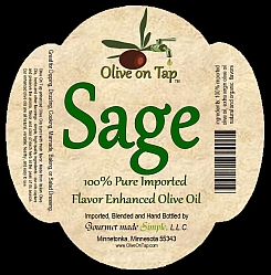Sage Enhanced Olive Oil from Olive on Tap